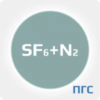 ПГС ГСО 1 разряд гексафторид серы SF6 (1 %)  в азоте N2  в баллоне УС 5 л. вентиль латунь