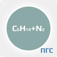 ПГС ГСО гексан С6Н14 (0,475%) в азоте N2 в баллоне УС 5 л. вентиль латунь