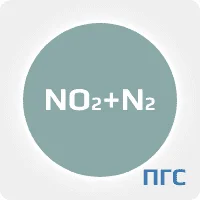 ПГС ГСО 1 разряд диоксид азота  (NO2) 50 ppm в азоте (N2) в алюминиевом баллоне luxfer 5 л. вентиль нержавеющая сталь