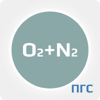 ПГС-ГСО 1 разряд, Кислород (О2) 10 ppm в Азоте(N2) в баллоне 40 л, соединение DIN 9